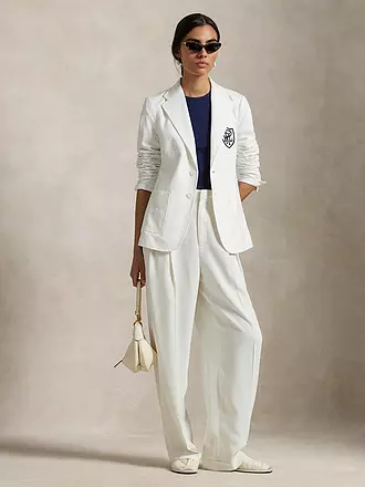 POLO RALPH LAUREN | Blazer
Marke: POLO RALPH LAUREN
Farbe: weiss
Kategorien: Moda, Donna

Lunghezza manica: Manica lunga
Materiale: Cotone
Forma del colletto: Rever
Motivo: Tinta unita
Vestibilità (capispalla): Regular
Stile: Casual
Dettagli: Tasche a filetto, Logo | 
